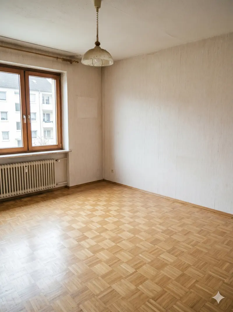 Nachher: besenreine Wohnung nach Haushaltsauflösung in Schwäbisch Gmünd